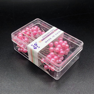 100 gab. Pērlīšu adatu šūšana, raibs, pozicionēšanas adatas krāsa, perlamutra plastmasa, ģērbšanas adatas instrumenti un piederumi