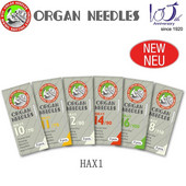 5gab/iepakojumā Augstas kvalitātes orgānu adata HAX1 mājsaimniecības šujmašīnas adata kokvilnas līnijai universāla adatas izmērs 65 75 90 100