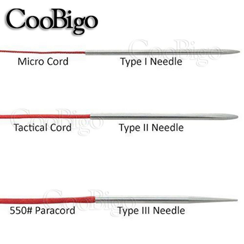 2tk roostevabast terasest pind Paracord käevõru kudumisvarda paelad Paracord köis kudumisvardad õmblustööriist 89mm