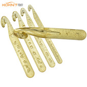 KOKNIT Liela izmēra plastmasas rokturis ABS caurspīdīgs amatniecības tamboradatas Adāmadatas Aušanas DIY Amatniecības stelles instrumenti 12mm-25mm