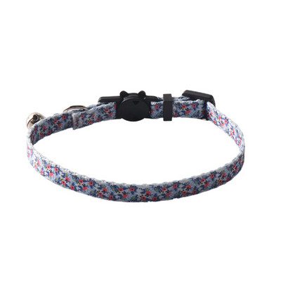 Kaķa kakla siksna ar zvaniņu atdalāmu neilona regulējamu ģeometrijas rakstu meitenēm zēniem kaķiem Kaķēnu kaklasiksna mājdzīvnieku kucēnam un maziem suņiem