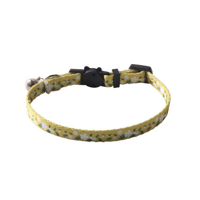 Kaķa kakla siksna ar zvaniņu atdalāmu neilona regulējamu ģeometrijas rakstu meitenēm zēniem kaķiem Kaķēnu kaklasiksna mājdzīvnieku kucēnam un maziem suņiem