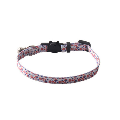 Kaķa kakla siksna ar zvaniņu atdalāmu neilona regulējamu ģeometrijas rakstu meitenēm zēniem kaķiem Kaķēnu kaklasiksna mājdzīvnieku kucēnam un maziem suņiem