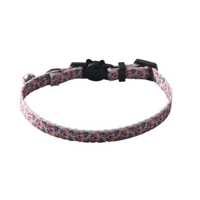 Kaķa kakla siksna ar zvaniņu atdalāmu neilona regulējamu ģeometrijas rakstu meitenēm zēniem kaķiem Kaķēnu kaklasiksna mājdzīvnieku kucēnam un maziem suņiem