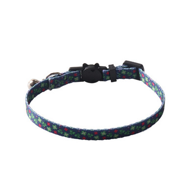 Kaķa kakla siksna ar zvaniņu atdalāmu neilona regulējamu ģeometrijas rakstu meitenēm zēniem kaķiem Kaķēnu kaklasiksna mājdzīvnieku kucēnam un maziem suņiem