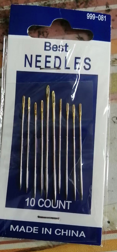 30 kuldse sabaga nõel / õmblusnõel / käsitsi õmblusnõelad Tikandid Käsitöö parandamine Tekiõmblusümbris