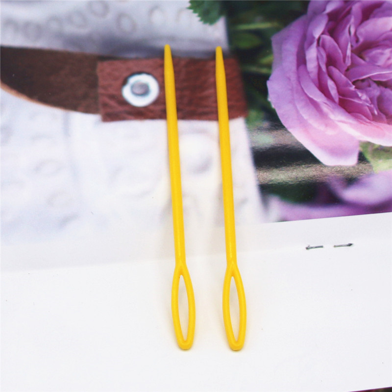 9cm 100gab plastmasas šūšanas adatas Bodkin izšūšanas vilnas adāmadatas Roku apgriešana Rokdarbi Šūšanas DIY Amatniecības instrumenti