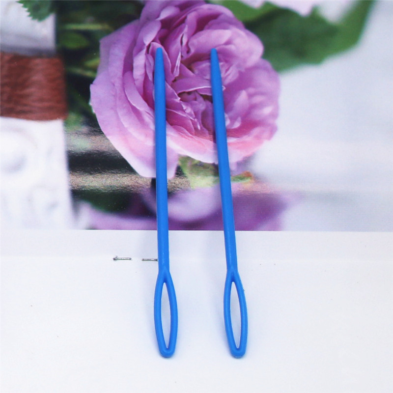 9cm 100gab plastmasas šūšanas adatas Bodkin izšūšanas vilnas adāmadatas Roku apgriešana Rokdarbi Šūšanas DIY Amatniecības instrumenti