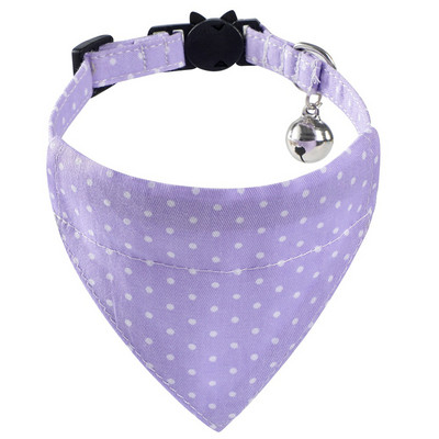 Aranyos csokorcsomós macskanyakörv pontmintás háziállatok előke Állítható cica nyaklánc csokornyakkendő biztonsági csat kölyök Chihuahua bandana kellékek