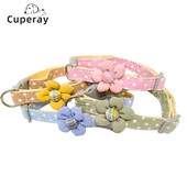 Ρυθμιζόμενο κολάρο για κουτάβια πουά με χαριτωμένη διακόσμηση λουλουδιών για γατάκια & αξεσουάρ κουταβιών Προϊόντα ταξίδια σε εξωτερικούς χώρους