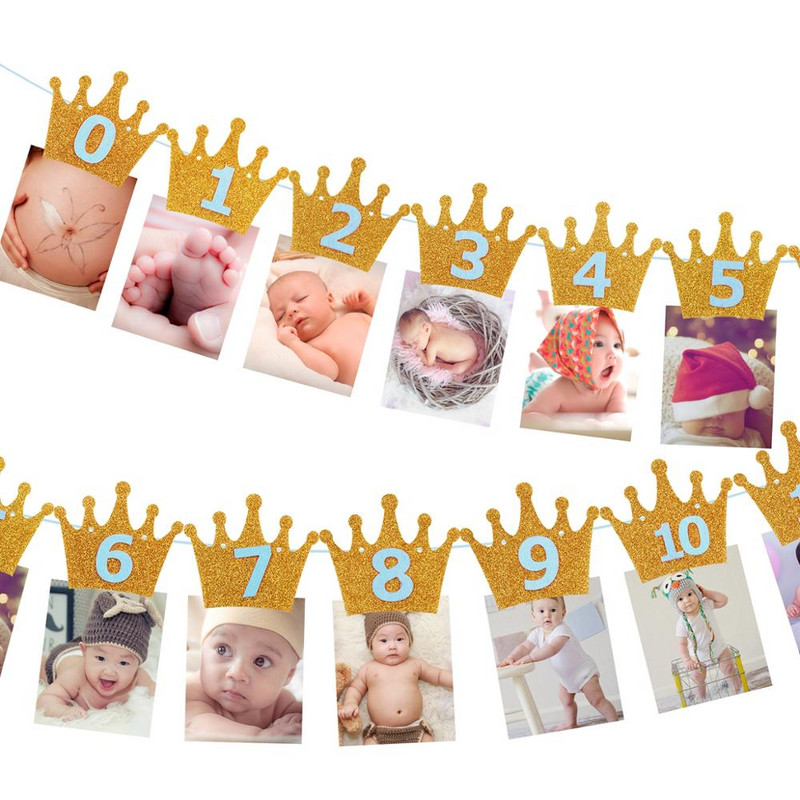 PATIMATE Születésnapi Koronás Kalapok 1. 2. 3. Születésnapi Party dekoráció Princess Crown Baby Gyerek sapka egyéves születésnapi dekoráció