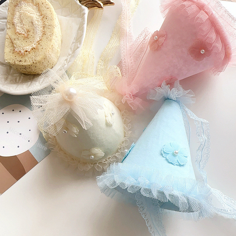 Daudz laimes dzimšanas dienā Mežģīņu cepure Mazuļa princese un meitene mīļa ziedu tēma ballītes noformējums cepures aksesuāri dušas dāvana bērnu galvassegas