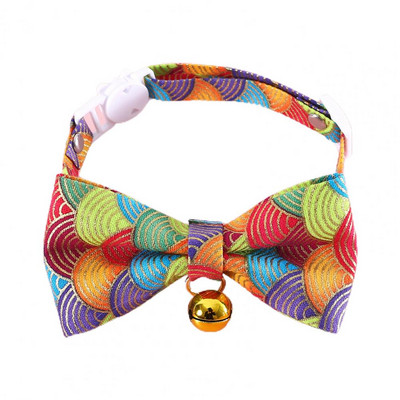 Mājdzīvnieka kaklasiksna suņu kaklarota viegla loka piekariņa kaklasiksna mājdzīvnieku kakla aksesuārs mazs suņa kakla siksna ar zvana kaķa piederumiem