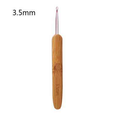 1 vnt. nėrimo kabliukas, bambukinės mezgimo adatos, nėrimo adatos, metalinės galvutės, megztinio adata „pasidaryk pats“ mezgimo įrankis, skirtas pynimui