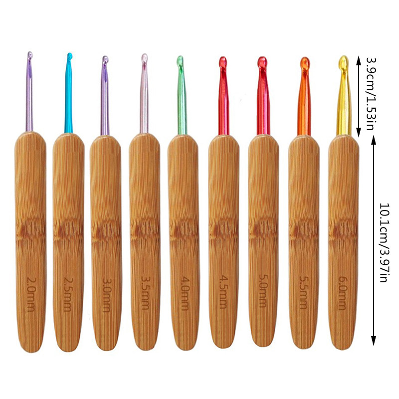 1 vnt. nėrimo kabliukas, bambukinės mezgimo adatos, nėrimo adatos, metalinės galvutės, megztinio adata „pasidaryk pats“ mezgimo įrankis, skirtas pynimui