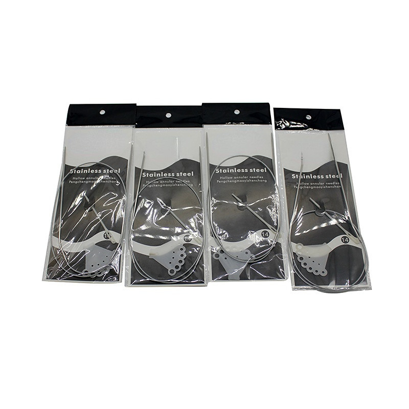 80 cm 2,0-5 mm nerūsējošā tērauda apļveida adāmadatas Tamboradatas adīšanai, aušanas adatas, adatas, amatniecības instrumenti