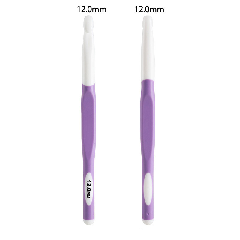 Nagy méretű műanyag horgolótűkészlet szőnyegtűk Kötött horgolótűk vastag kötőkészlethez Horgolt kötőtűk