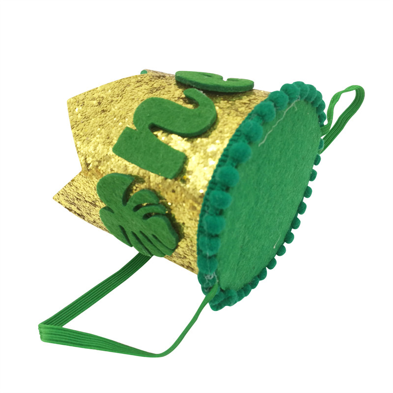 1 gab. Jungle Safari Happy Birthday Party Baby vienu gadu veca kroņa galvassega cepure dzimšanas dienas mazuļa duša 1. dzimšanas dienas ballītes piederumi