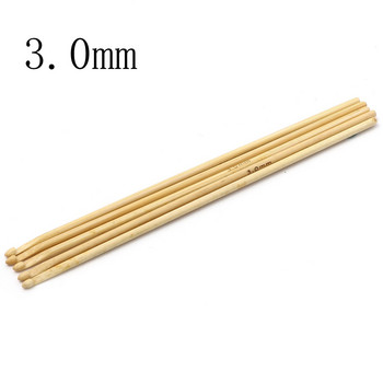 5-12 бр. 3-10 мм бамбукови куки за плетене на една кука игли за плетене тъкат DIY занаятчийски прежди игли за плетене на една кука инструмент за шиене 15 см дълъг