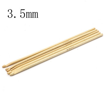 5-12 бр. 3-10 мм бамбукови куки за плетене на една кука игли за плетене тъкат DIY занаятчийски прежди игли за плетене на една кука инструмент за шиене 15 см дълъг