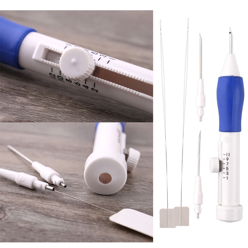 3 tű 2 befűző kézműves szerszám Lyukasztótű készlet 3 méretű lyukasztótű készlet Hímzővarrás kézműves eszköz barkácsvarráshoz