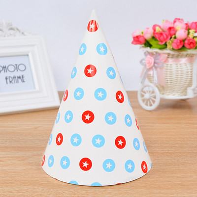 10gab 20*15cm Baby Kids varavīksnes dzimšanas dienas raksta papīra cepures Daudz laimes dzimšanas dienā bērnu dušas rotājumi krāsaini dzimšanas dienas papīra cepures