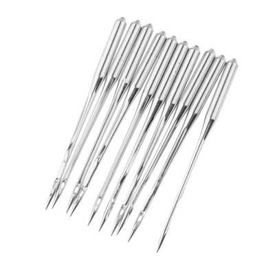 10Gb Rūpnieciskās overloka šujmašīnas adatas 9/65 10/70 11/75 12/80 14/90 16/100 18/110 21/130 Piemērots JUKI Pegasus Singer