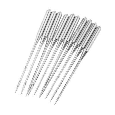 10Gb Rūpnieciskās overloka šujmašīnas adatas 9/65 10/70 11/75 12/80 14/90 16/100 18/110 21/130 Piemērots JUKI Pegasus Singer