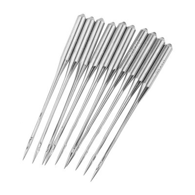 10Gb Rūpnieciskās overloka šujmašīnas adatas 9/65 10/70 11/75 12/80 14/90 16/100 18/110 21/130 Piemērots JUKI Pegasus Singer