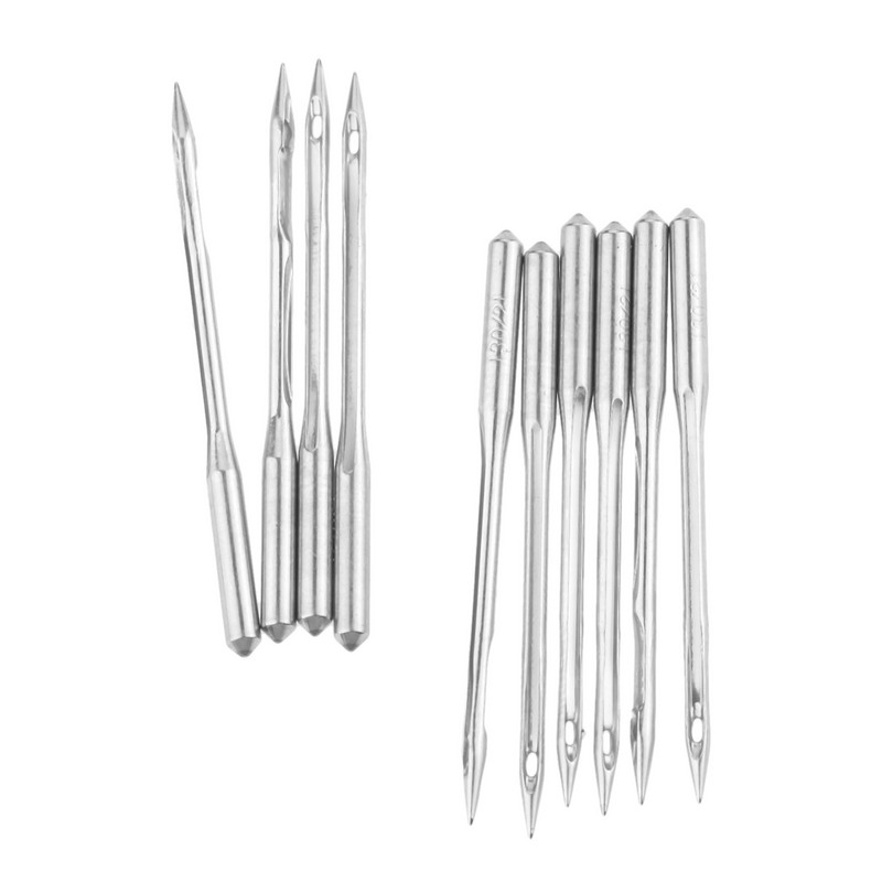 10Gb Rūpnieciskās overloka šujmašīnas adatas 9/65 10/70 11/75 12/80 14/90 16/100 18/110 21/130 Piemērots JUKI Pegasus Singer