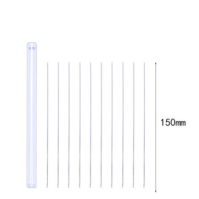 20 db Különböző hosszúságú hosszúkás fém gyöngyfűző tűk gyöngyökhöz Gyöngyök befűzése zsinór ékszerkészítő eszközök tűk