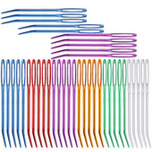 12 gab. Izliekts uzgalis Gobelēna adatas Dzija Adīšana Aušanas adatas Lielas acs līknes Liektas adatas Adīšanas Tamborēšanas DIY Šūšanas piederumi