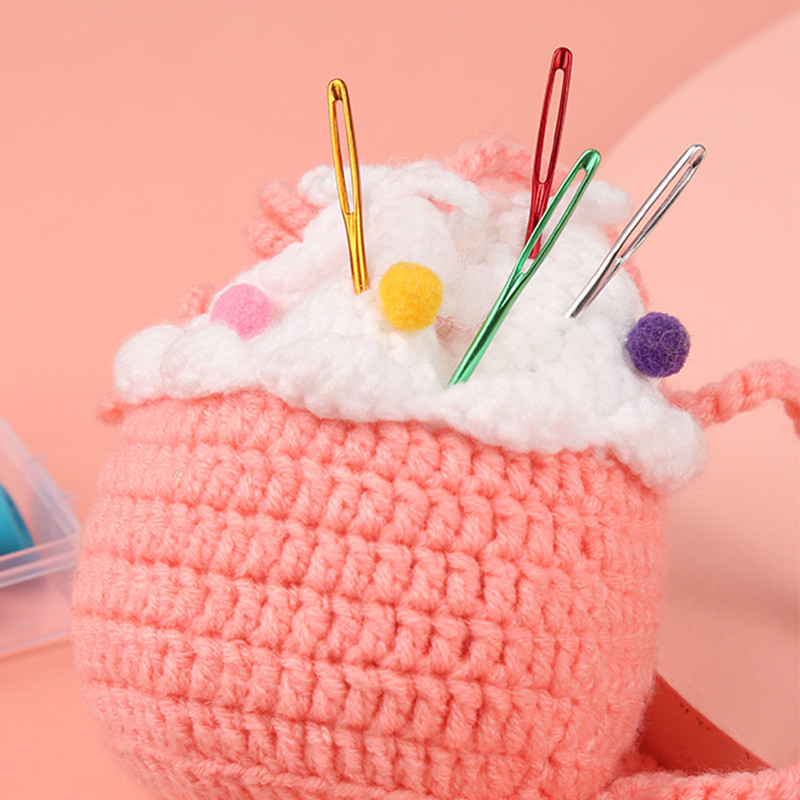 12 gab. Izliekts uzgalis Gobelēna adatas Dzija Adīšana Aušanas adatas Lielas acs līknes Liektas adatas Adīšanas Tamborēšanas DIY Šūšanas piederumi