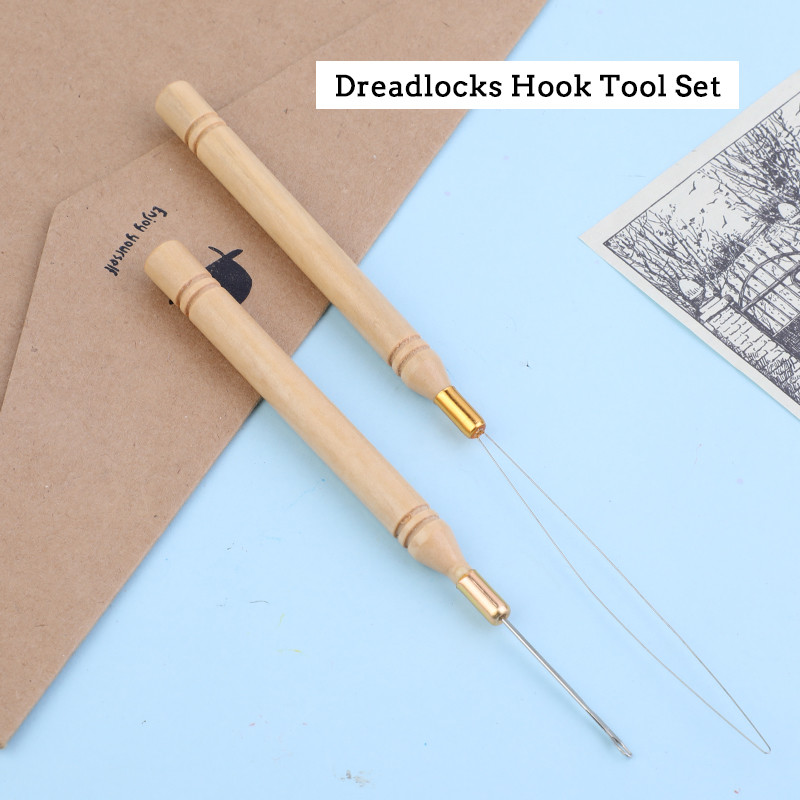 LMDZ Dreadlock Tamboradatas Parūka Tamboradatu komplekts Matu Aušanas Adatu Paklāji Remonta instrumentu Āķi Adatu Pīt Amatniecība