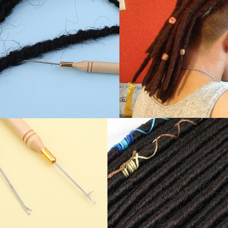 LMDZ Dreadlock Tamboradatas Parūka Tamboradatu komplekts Matu Aušanas Adatu Paklāji Remonta instrumentu Āķi Adatu Pīt Amatniecība