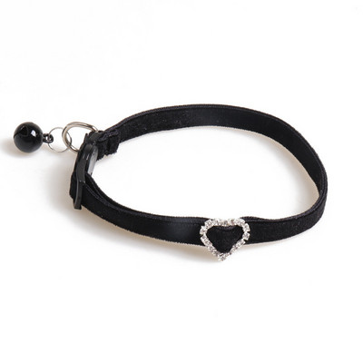 Valentīndienas kaķa kaklasiksna ar zvana rozā mīkstu, plūstošu audumu, regulējamu atdalāmu kaklasiksnu maziem vidēji lieliem kaķiem, suņiem, mājdzīvniekiem