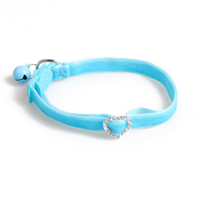 Valentīndienas kaķa kaklasiksna ar zvana rozā mīkstu, plūstošu audumu, regulējamu atdalāmu kaklasiksnu maziem vidēji lieliem kaķiem, suņiem, mājdzīvniekiem