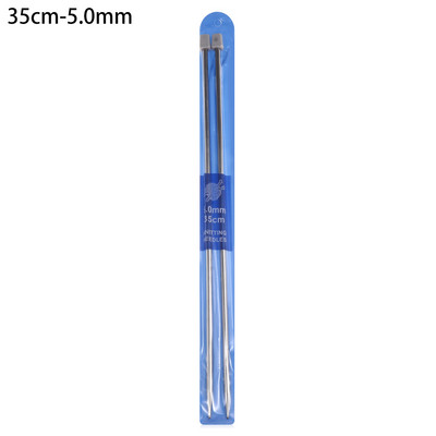 2/5 vnt 20/35 cm tiesios mezgimo adatos Metalinės nėrimo kabliukas nerūdijančio plieno mezgimo įrankis "pasidaryk pats" pynimo rankdarbių rinkinys siuvimo priedai