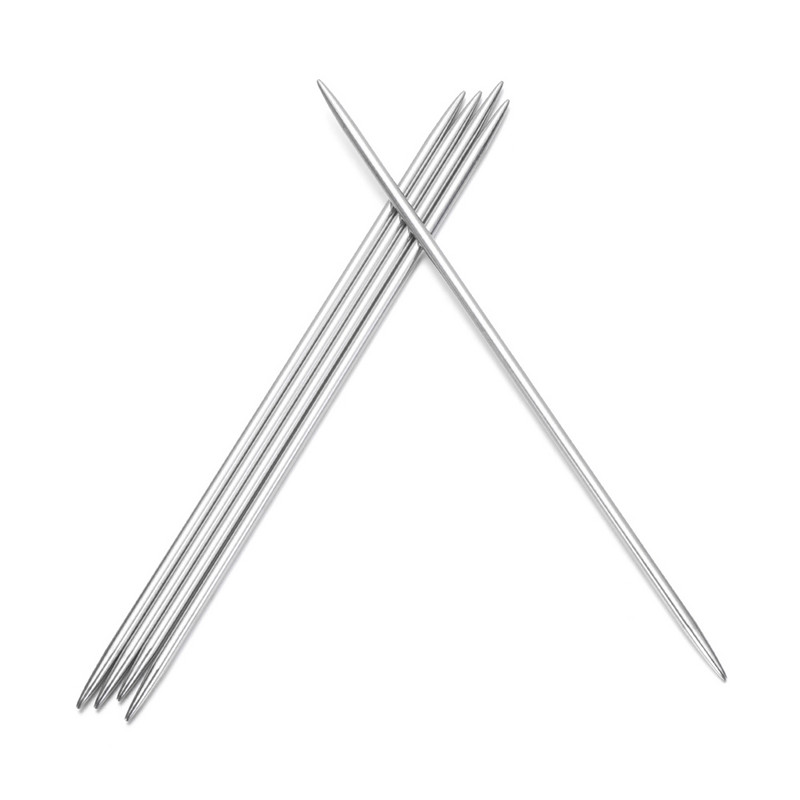 2/5 vnt 20/35 cm tiesios mezgimo adatos Metalinės nėrimo kabliukas nerūdijančio plieno mezgimo įrankis "pasidaryk pats" pynimo rankdarbių rinkinys siuvimo priedai