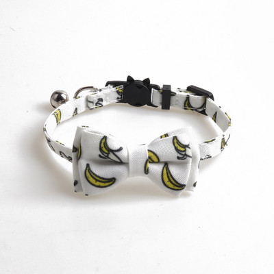 Cat nyakörvek Breakaway csengővel és bowtie kiwi bogyóval, kivi mintával Biztonsági cica nyakörvek masnival Kitty Cats kiskutyának