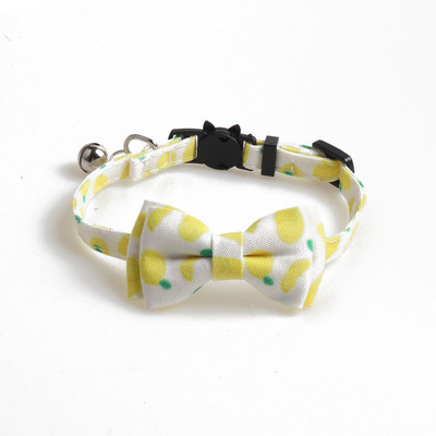 Cat nyakörvek Breakaway csengővel és bowtie kiwi bogyóval, kivi mintával Biztonsági cica nyakörvek masnival Kitty Cats kiskutyának