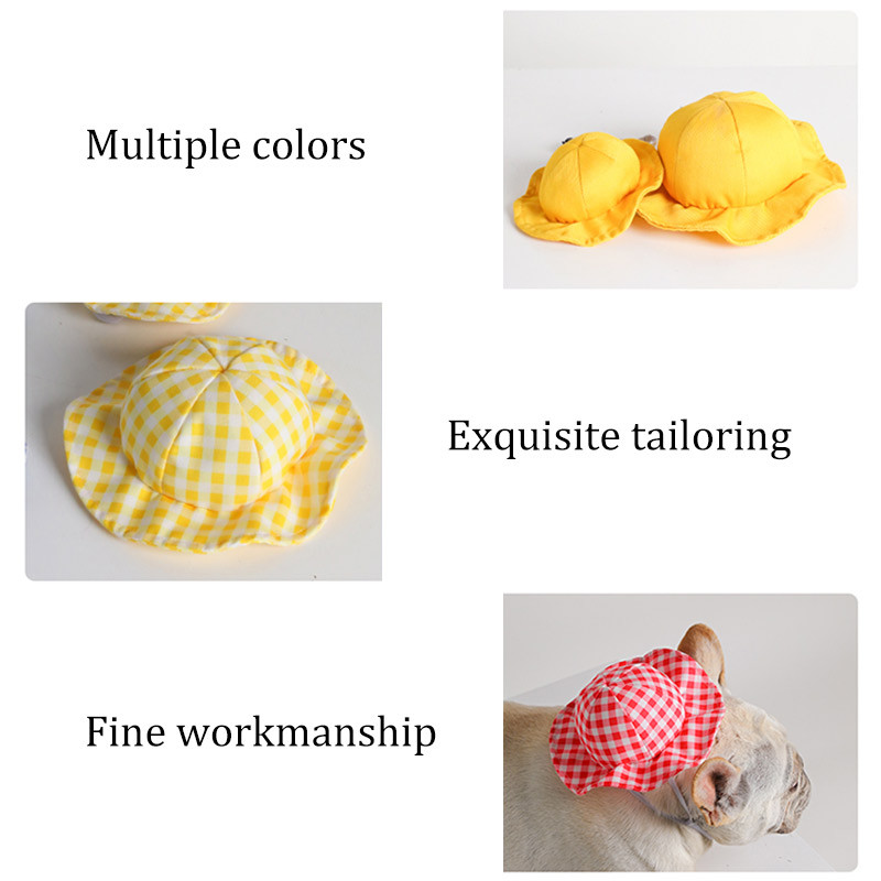 Kisállat Kutya sapkák Kölyök Háziállatok Fényvédő Kalap Kis Közepes Kutyák Macskák Napvédő Kalap Kültéri Kiegészítők Kutya Aranyos Deco sapkák Francia Bulldog Kalap