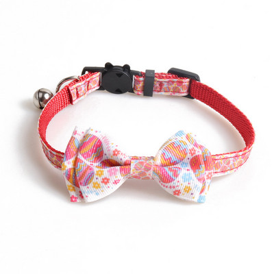 Húsvéti macska nyakörv, aranyos csokornyakkendővel és csengővel a cicának, állítható biztonsággal Húsvéti tojásos nyuszi cica nyakörvek kis kedvenceknek