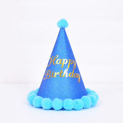 Születésnapi buli dekoráció haj golyós buli sapka gyerekeknek felnőtt születésnapi öltöztető kellékek plüss golyós party születésnapi kalap nagykereskedés