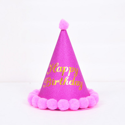 Születésnapi buli dekoráció haj golyós buli sapka gyerekeknek felnőtt születésnapi öltöztető kellékek plüss golyós party születésnapi kalap nagykereskedés
