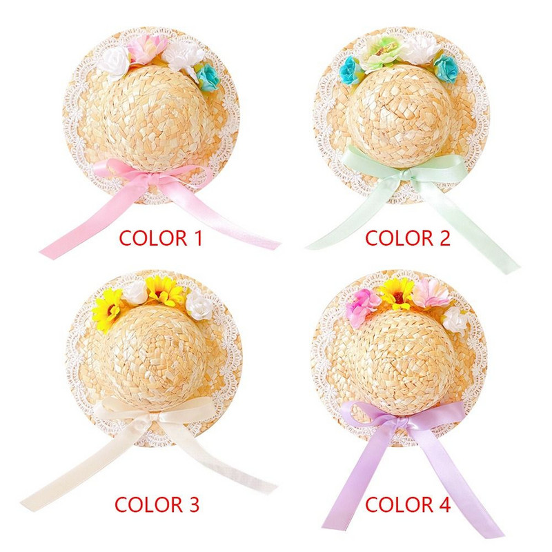 Modes mājdzīvnieku galvassegas Regulējamas mājdzīvnieku preces Mājdzīvnieku lentes Salmu cepure Suņu cepure Rekvizīti Cepure suns Saules cepure