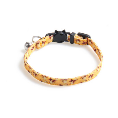 Csokornyakkendő macskanyakörv csengővel Puha, állítható Breakaway macskanyakörv csokornyakkendővel, vidám mintákkal Flymingo élénk színű nyárra