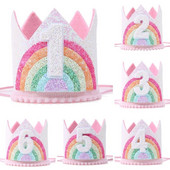 Decoratiune pentru petrecerea de 1 aniversare a bebelusului Curcubeu inicorn copii 1 2 3 4 5 ani Ghirlanda de aniversare Baby Shower inicorn tematica pentru petreceri