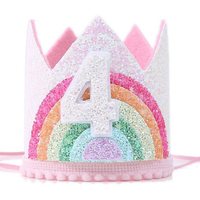 Decoratiune pentru petrecerea de 1 aniversare a bebelusului Curcubeu inicorn copii 1 2 3 4 5 ani Ghirlanda de aniversare Baby Shower inicorn tematica pentru petreceri