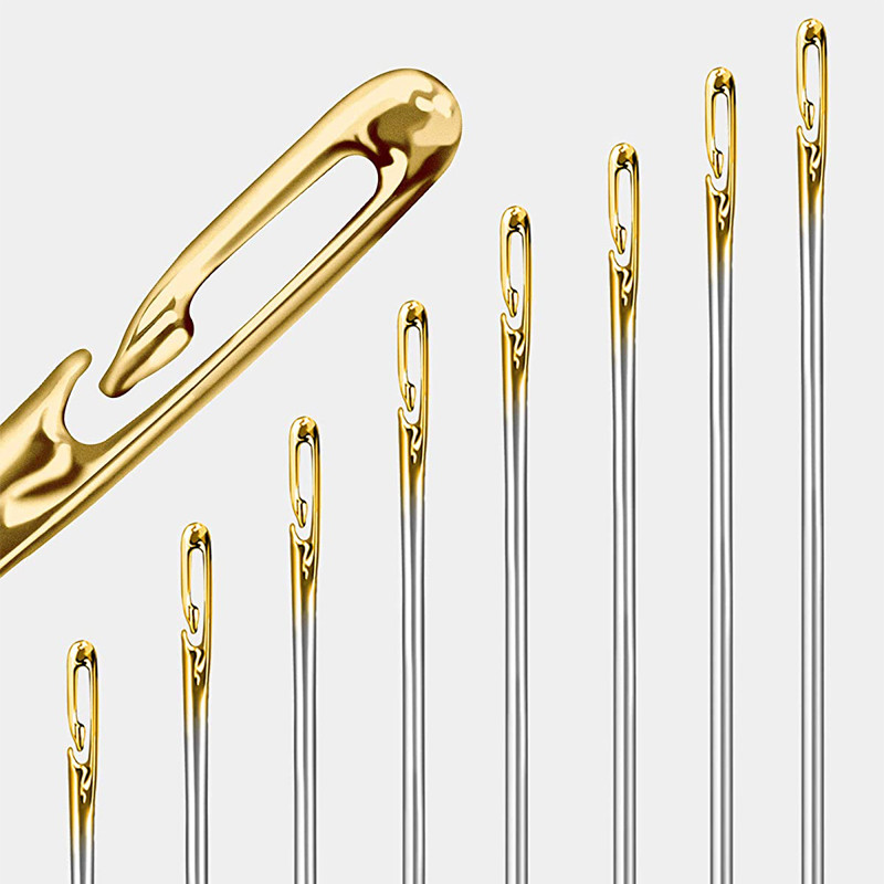 12db vaktűk arany farok idősek tűoldali lyuk vaktű háztartási rozsdamentes acél varrás nélküli befűző ruházat